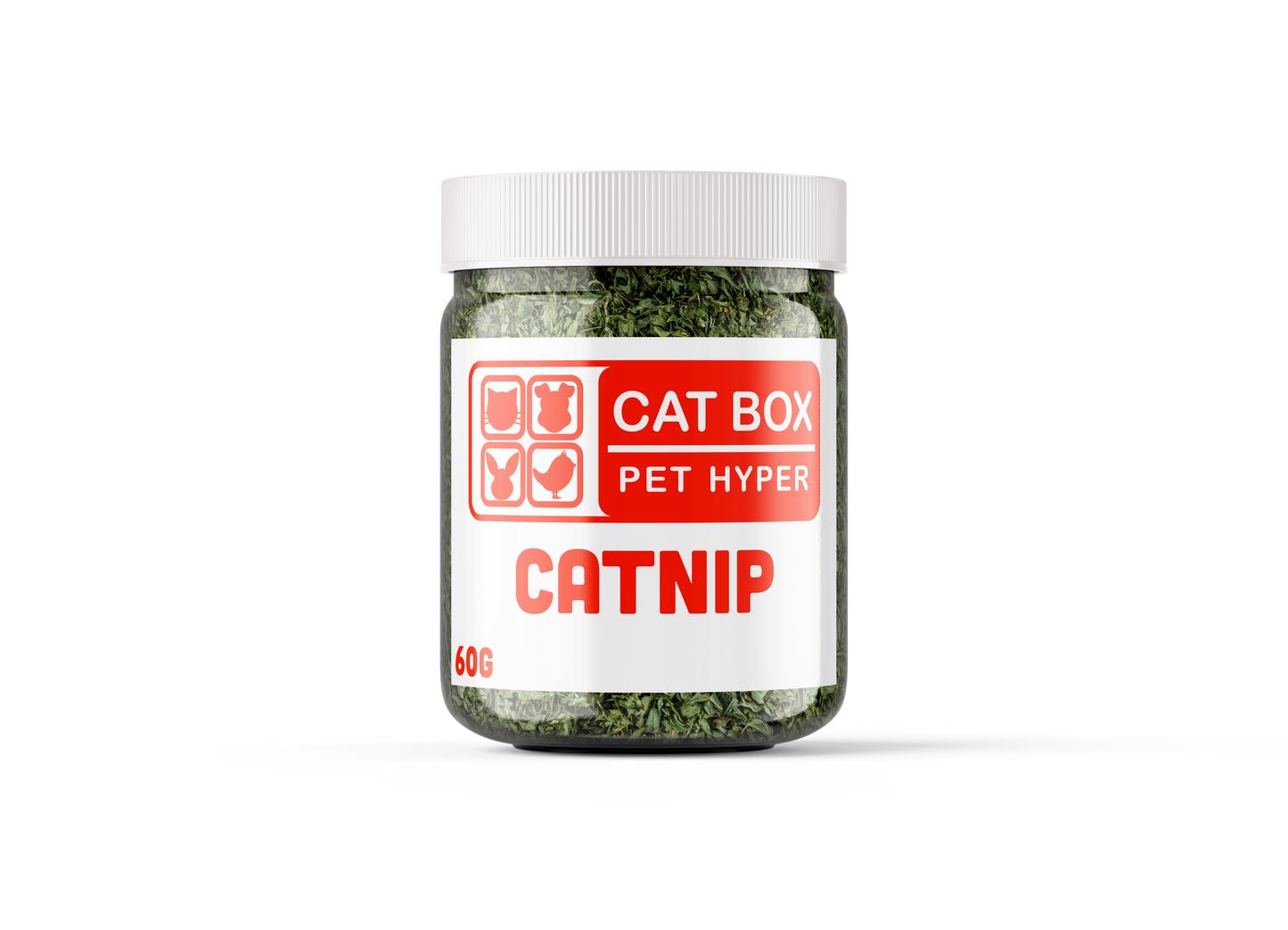 Cat Box Catnip Glass Jar 60g