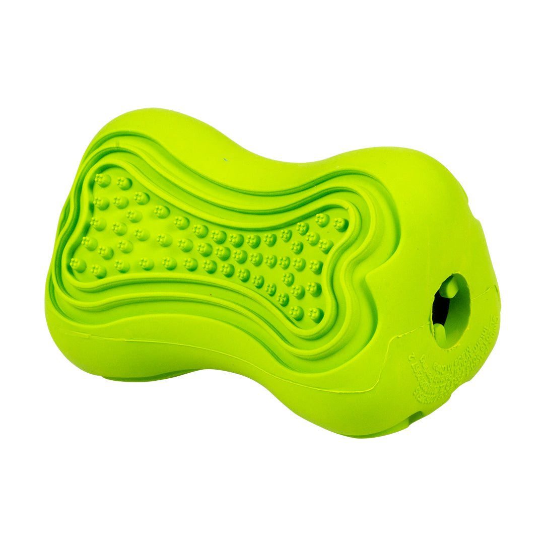 Duvo Dog Toy Rubber Dental Bone Green