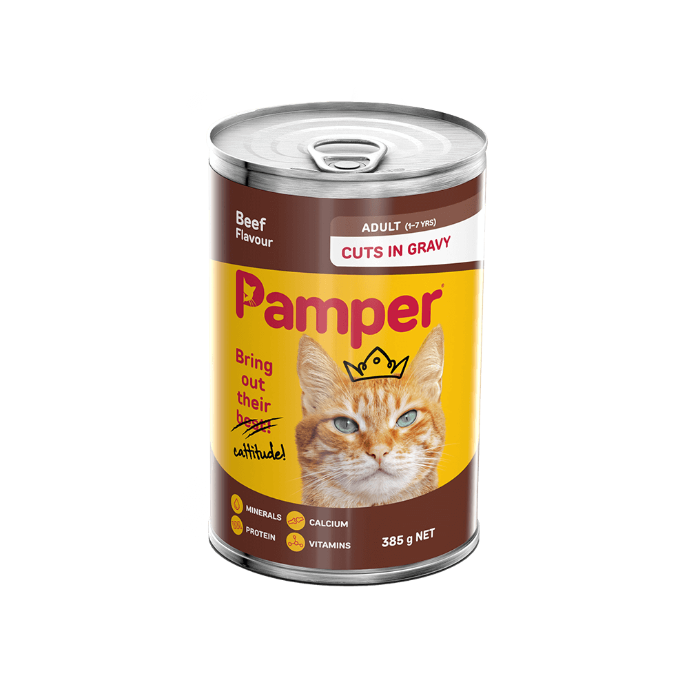 Pamper Adult Chunks in Gravy Beef 385g