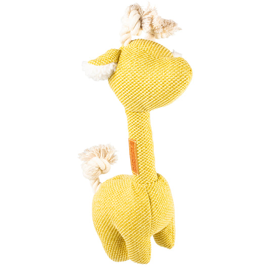 D&D Dog Toy Chenille George Small Yellow