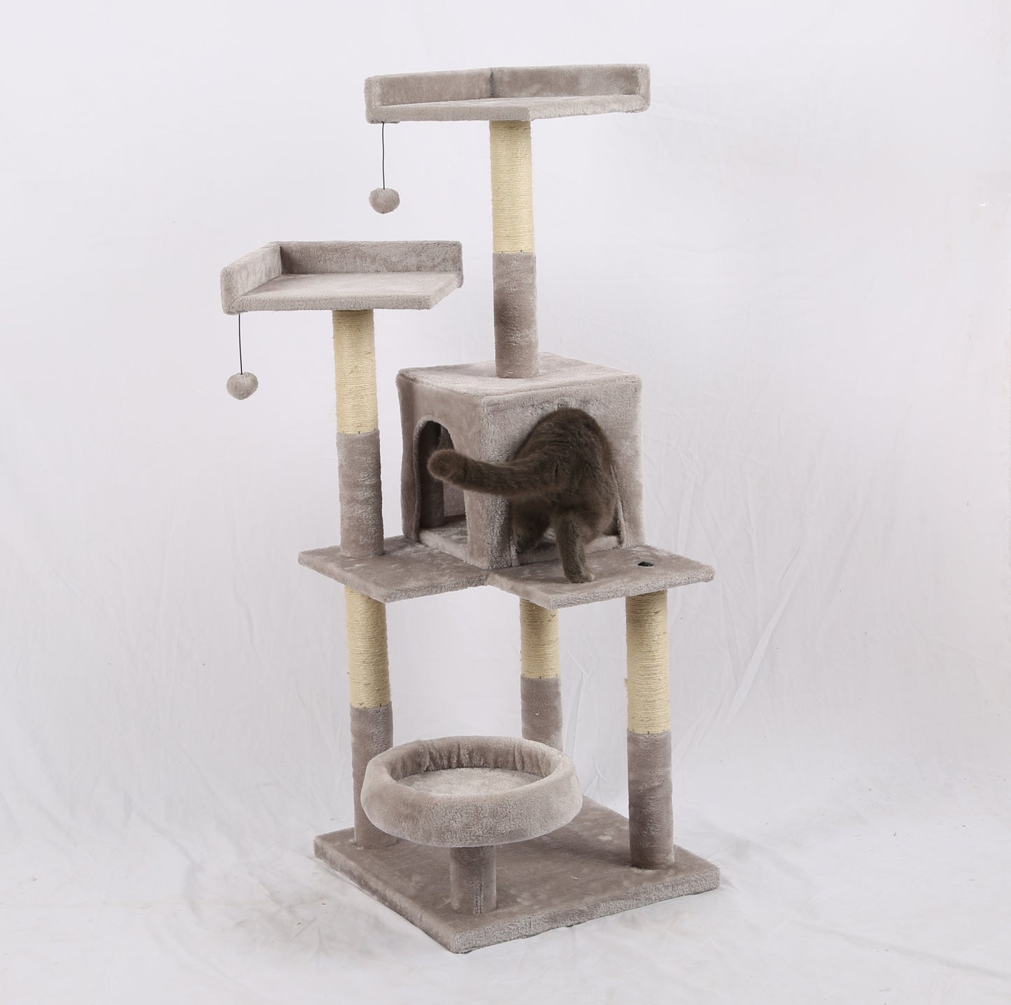 PB Cat Tree Grey Urban Paws Corner