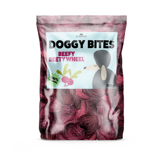 Doggie Bites Beefy Beety Wheels 150g