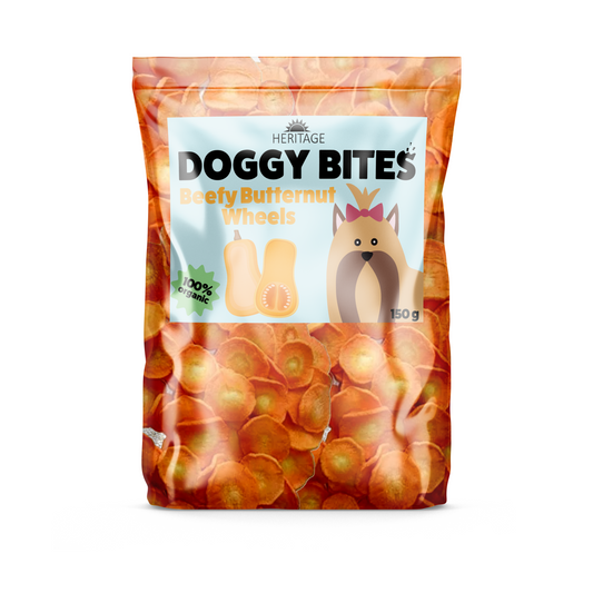 Doggie Bites Beefy Butternut Wheels 150g