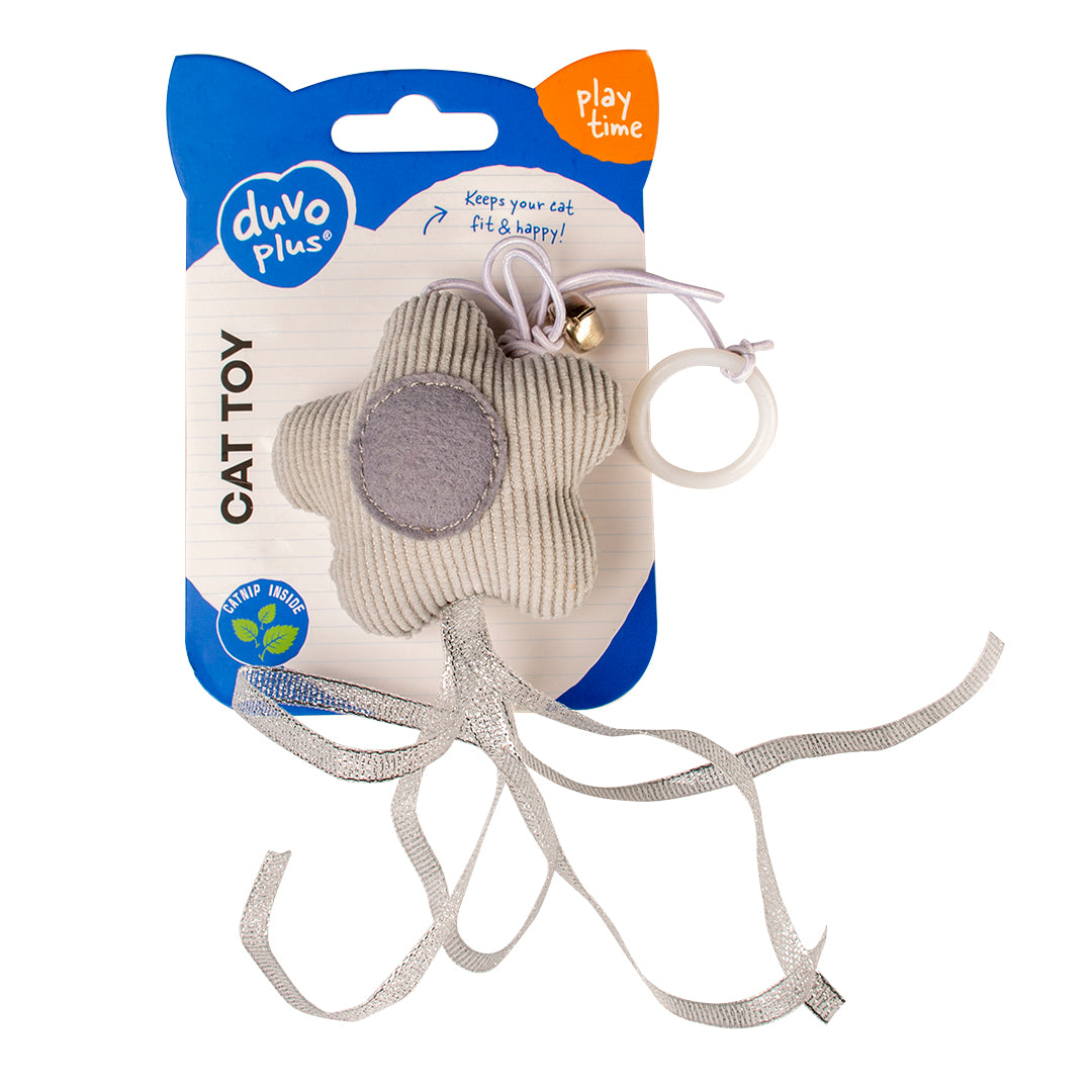 Duvo Cat Toy Cushy Star With Elastic&Bell