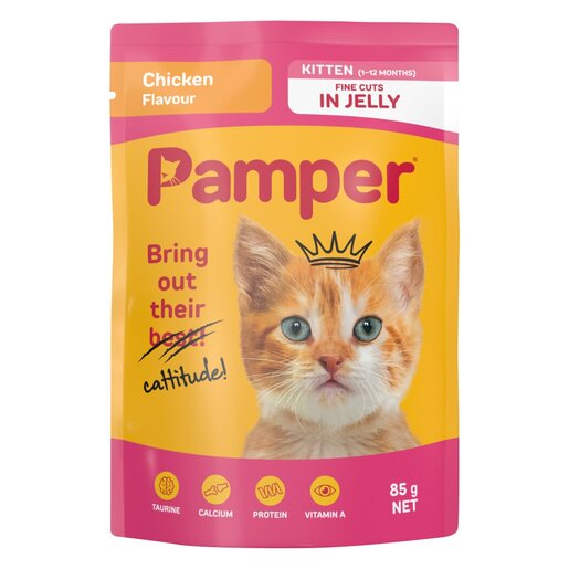 Pamper Kitten Chicken 85g