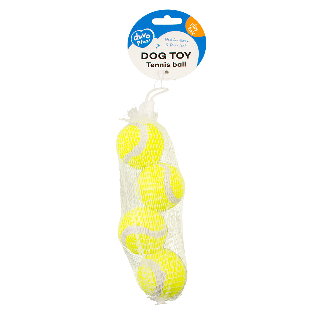 Duvo Dog Toy Tennis Ball 3pk